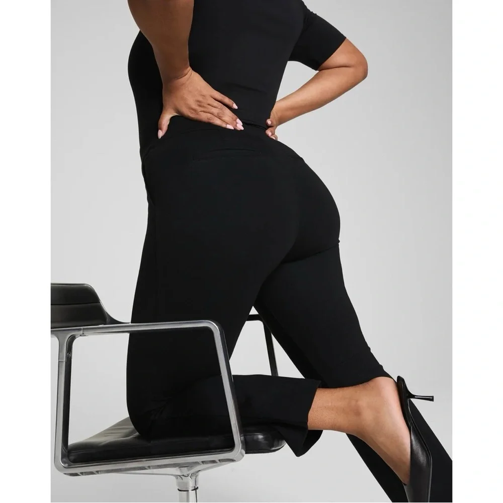 Spanx SPANXsupersmooth PerfectFit Ponte Kick Flare Pant in Classic Black‎